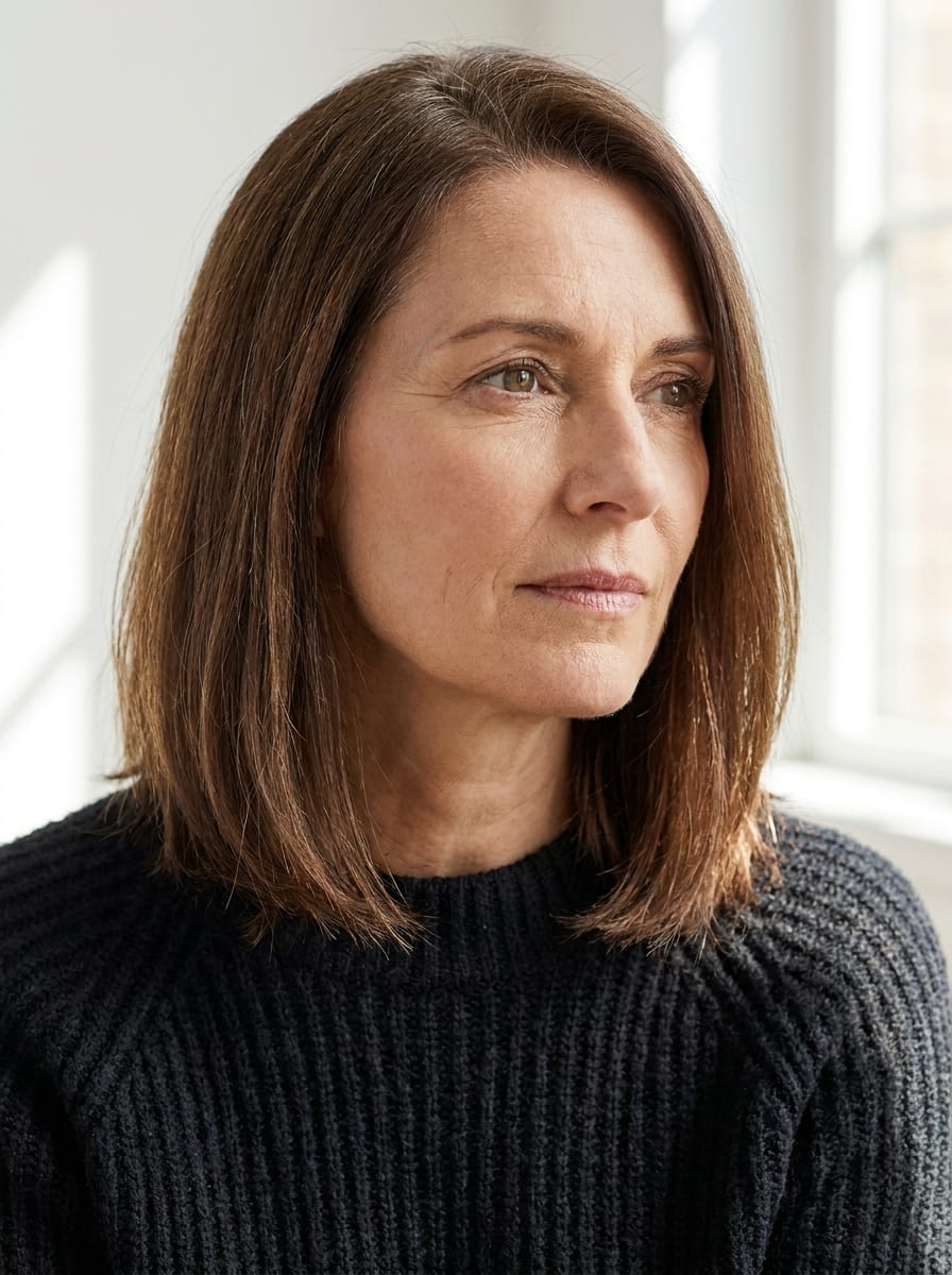 Long Bob für feines Haar ab 50 - Long Bob ab 50